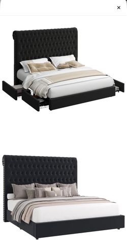 King Size Bed Frame with storage