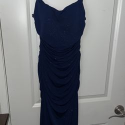 Navy Blue Prom Dress