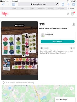 NEW Hand Crafted Buttons (retail @ site $135)