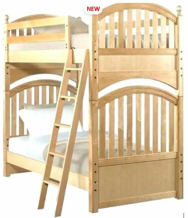 Stanley Furniture Solid Oak Twin Over Full Bunk Bed for Sale in