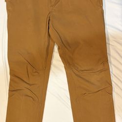 Carhartt Men’s Straight Fit Canvas Pants (34 X 34 - Slim Fit, More Like 33 X 34)
