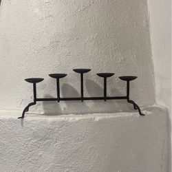 Cool Wrought Iron Pillar Candle Holder 