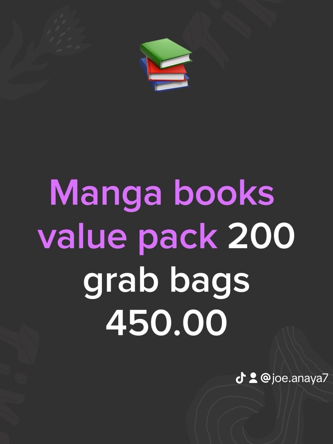 Manga Books Value Pack 200 Grab Bags