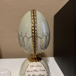 Heirloom Porcelain Musical Egg 