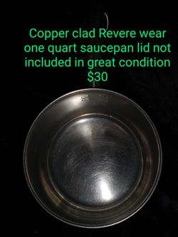 Copper Clad Revere Ware Saucepan 