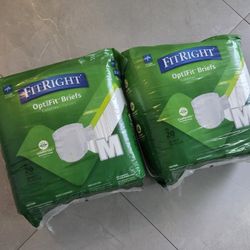Two Large Packs FITRIGHT BRIEFS Medium 