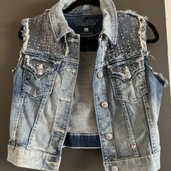 MissMe Denim Jacket Size L