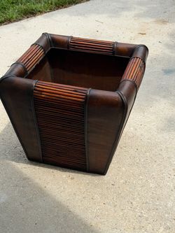 Large bamboo tree plant pot 20x20x18