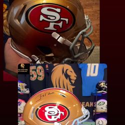 Authenticated Jerry rice helmet