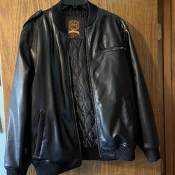 Ministry Of Fashion Mens Heavy Jacket. Medium, Polyurethane Motorcycle