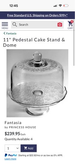 Princess house, Fantasia Crystal cake stand or Dome