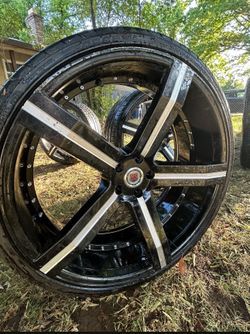 Red Sport Rims & Tires