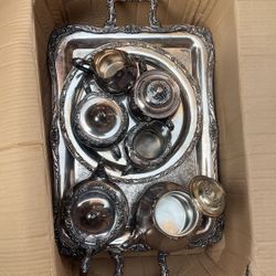 Antique Silver Tea Set