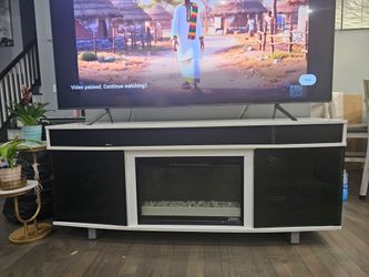 TV Stand including fire place