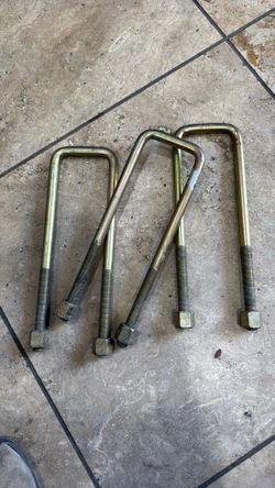 Three U Bolts 