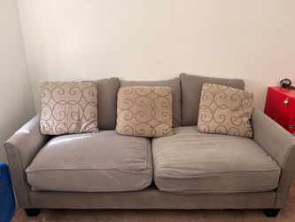 Feather-Filled Sofa — Good Condition