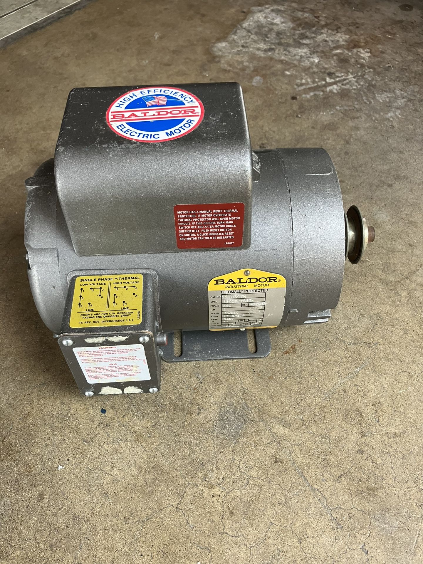 Baldor 2hp Motor