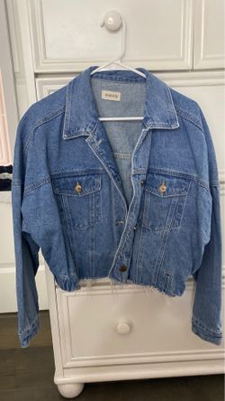 Crop jean jacket