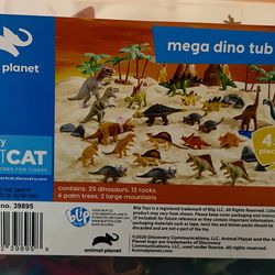 The set contains various prehistoric creatures