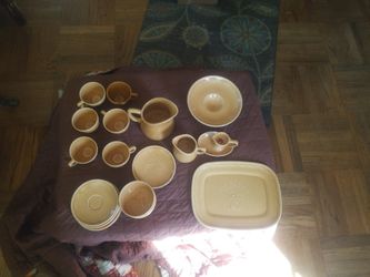 Franciscan wheat pottery set 21 pieces