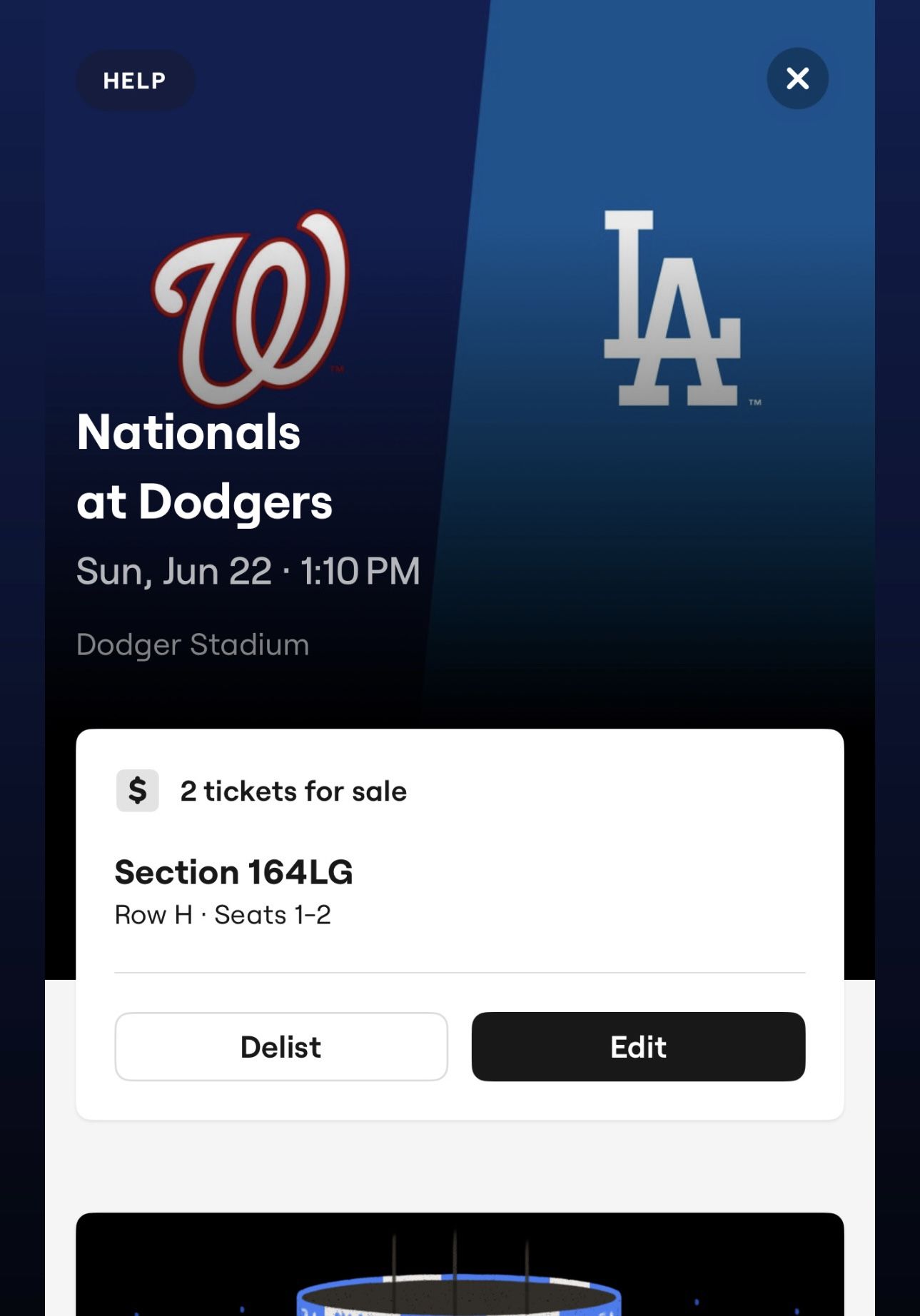 Dodger tickets For 6/22