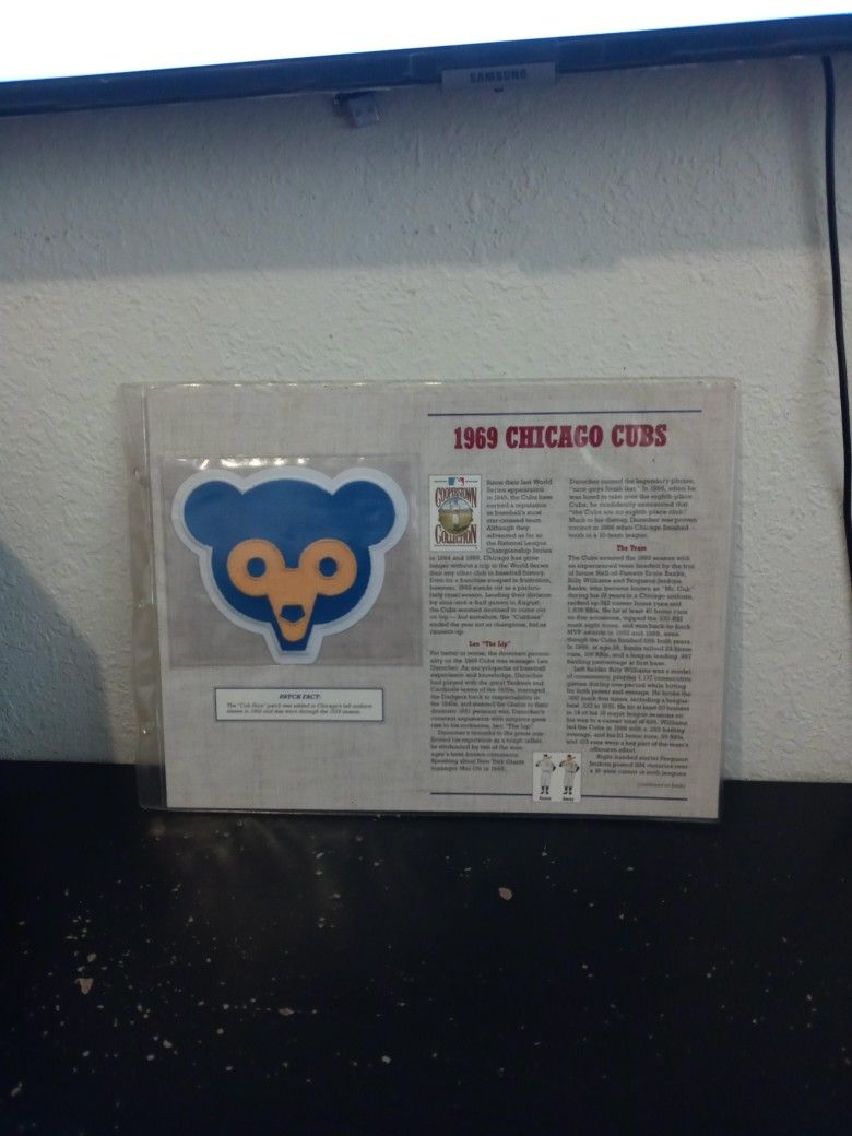 Cooperstown Collection 1969 Chicago Cubs Official Embroidered Patch