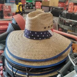 STRAW HAT 100% NATURAL PALM ONE SIZE FITS ALL  EACH 