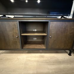 Media Console Wood/Metal