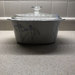 Vintage CorningWare Shadow Iris 3 Liter