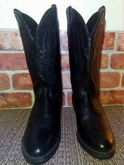EUC Leather Cowgirl Boots👢Womens Western Cowboy Stitched & Made for Walkin'