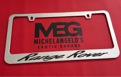 Range Rover Chrome License Plate Frame – Script Logo