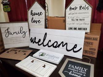 Rustic Wooden Home Decor Bundle
