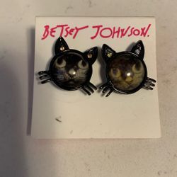 BETTY JOHNSON Designer Cat Eartings