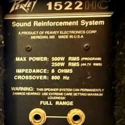 Peavey 1522 HC (Pair)