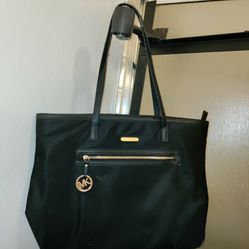 Michael Kors Black Zip Top Tote