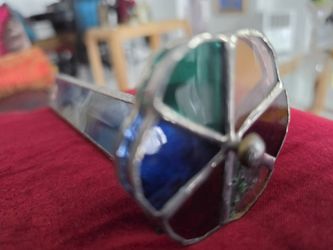 Barrel Fused Glass Double Wheel Art Glass
