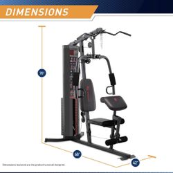 Marcy 150-Ib Multifunctional Home Gym Station for Total Body Training MWM-990