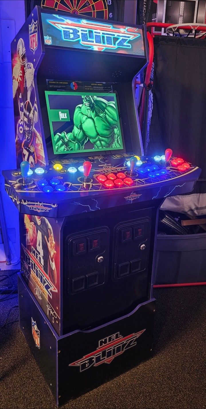 Retro NFL Blitz Arcade1up Cabinet With Over 15,000 Video Games 