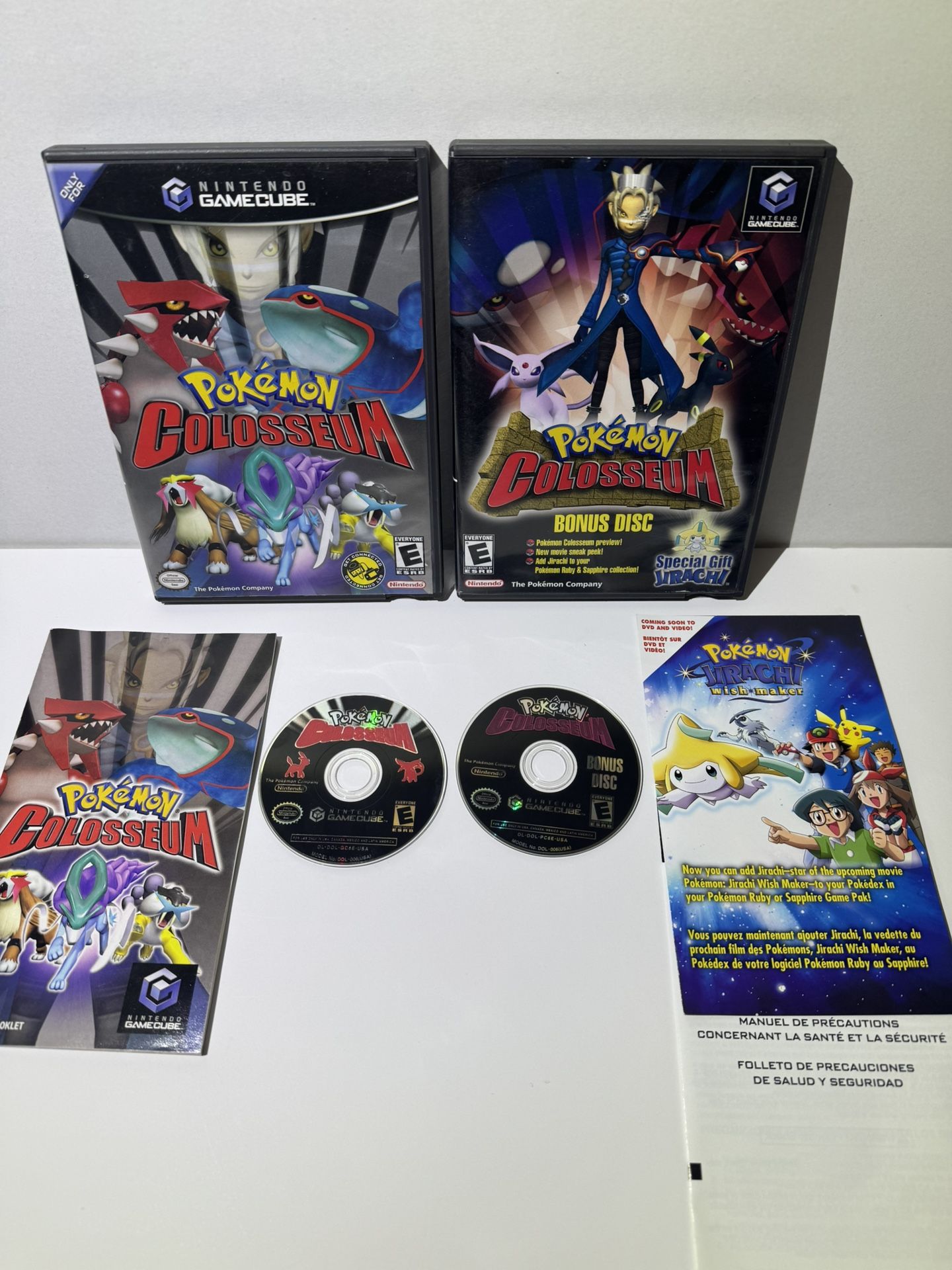 Pokemon Colosseum Nintendo GameCube / Pokemon Colosseum Bonus disc , Both CIB