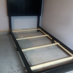 Twin Bed Frame With Boxspring And Mattress 