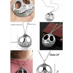 Jack Skellington Nightmare Before Christmas Necklace Shipping Is Available