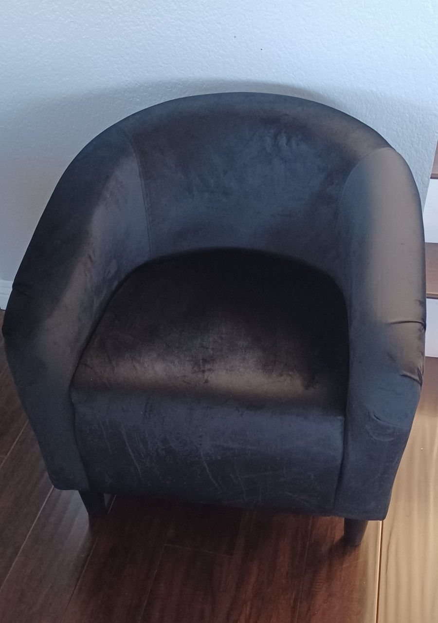 Yaheetech Barrel Chair, Modern Accent Chair Comfy Velvet Armchair.