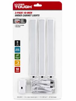 Hyper Tough 3-Pack 10" Under Cabinet Lights
