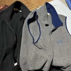 Fleece Vests-Eddie Bauer Large And Medium