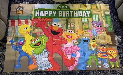 Sesame Street Party Backdrop 