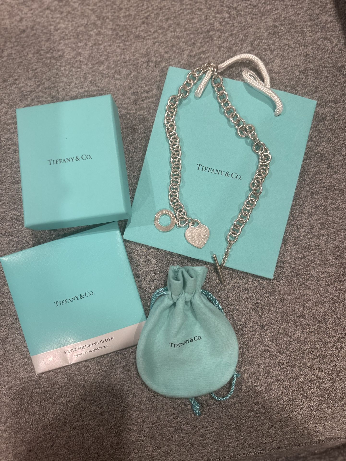 Tiffany heart tag toggle necklace