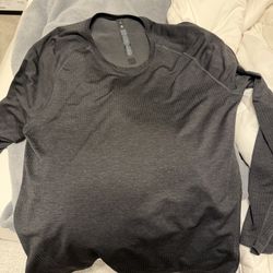 Lululemon Black Long Sleeve Metal Vent
