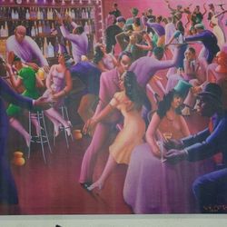 Archibald Motley "Nightlife" Framed Art Print - Vibrant 1940s Jazz Scene