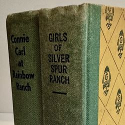 The Girls of Silver Spur Ranch + Connie Carl at Rainbow Ranch, 1939 Vintage, 2-Books