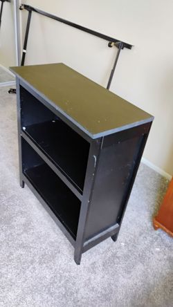 Black bookshelf